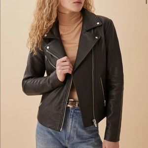 Ref x Veda genuine leather jacket